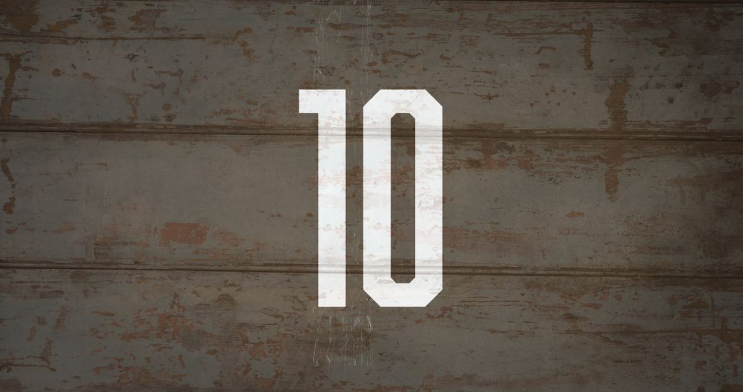 Countdown on Rustic Grunge Wall Background