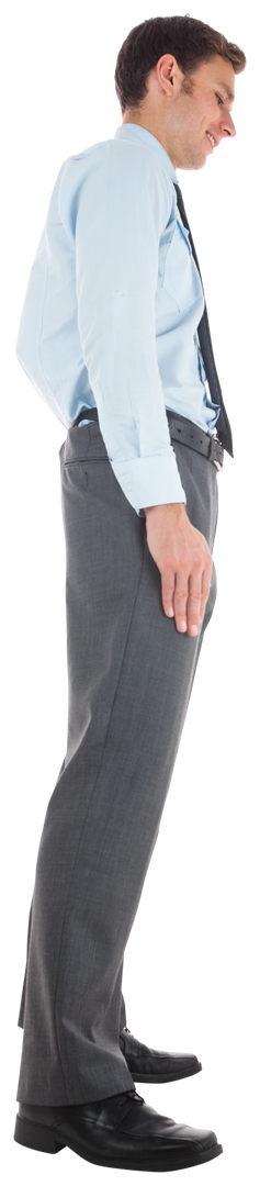 Transparent Happy Businessman Standing in Profile View - Download Free Stock Images Pikwizard.com