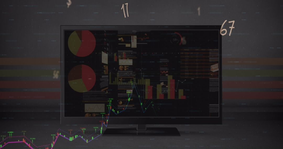 Data Visualization on Digital Interface Screen - Free Images, Stock Photos and Pictures on Pikwizard.com