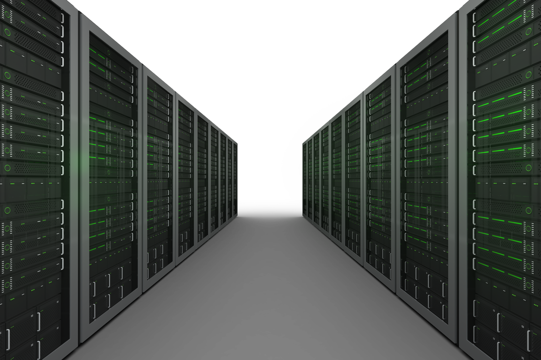 Transparent Data Center Cloud Computing Concept with Server Racks - Download Free Stock Images Pikwizard.com