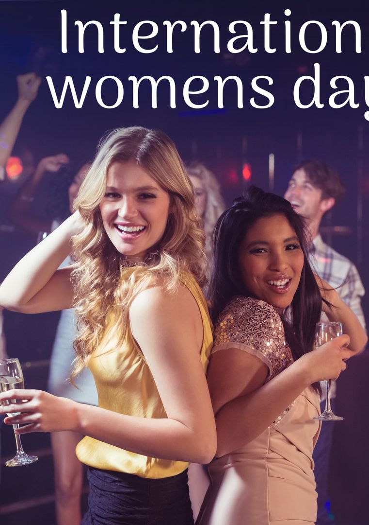 Women Celebrating International Women's Day at a Festive Party