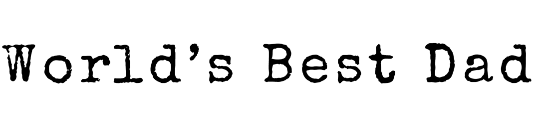 World's Best Dad Text Design on Transparent Background