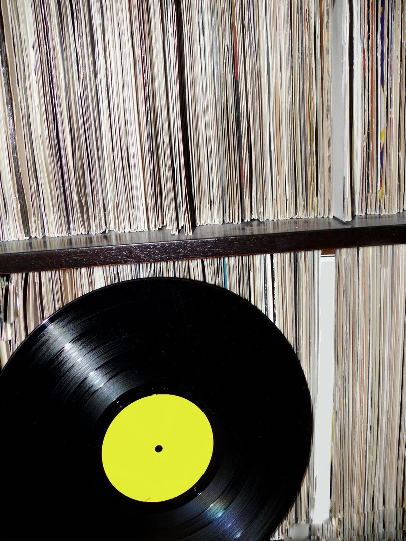 Black Vinyl Record Collection on Bookshelf - Free Images, Stock Photos and Pictures on Pikwizard.com