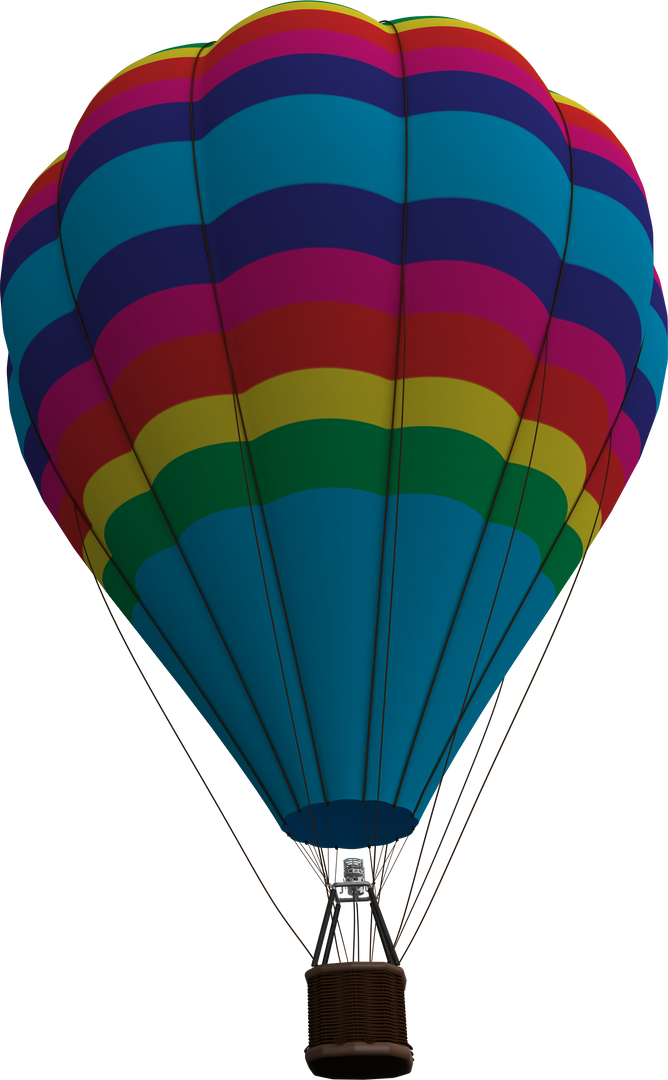 Transparent Colourful Hot Air Balloon Digital Illustration - Download Free Stock Images Pikwizard.com