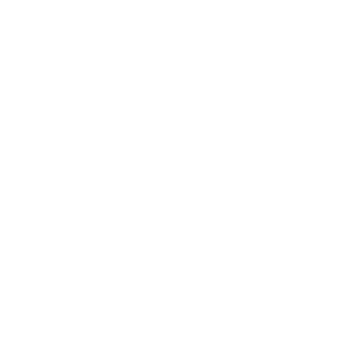 White Classical Musical Symbol on Transparent Background