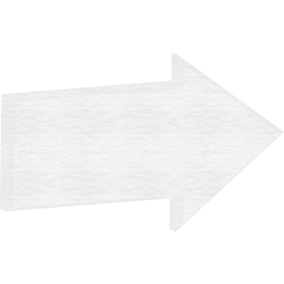 Transparent White Arrow Pointing Right with Copy Space