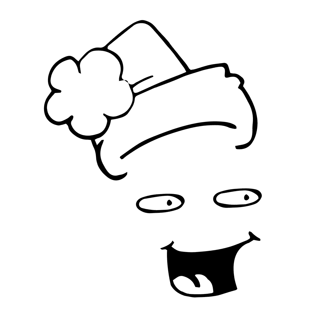 Transparent Santa Hat Emoji - Joyful Christmas Vector Design