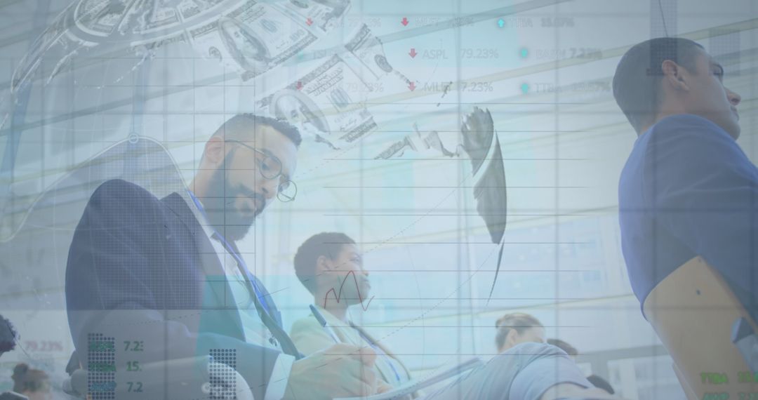 Global Business Finance Meeting with Currency Overlay Concept