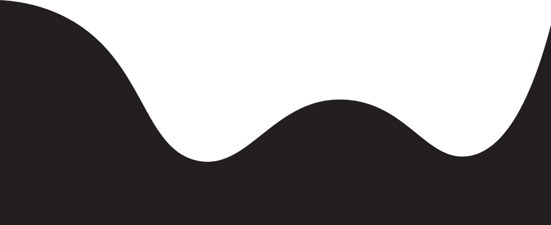 Abstract Black Waves with Transparent Background