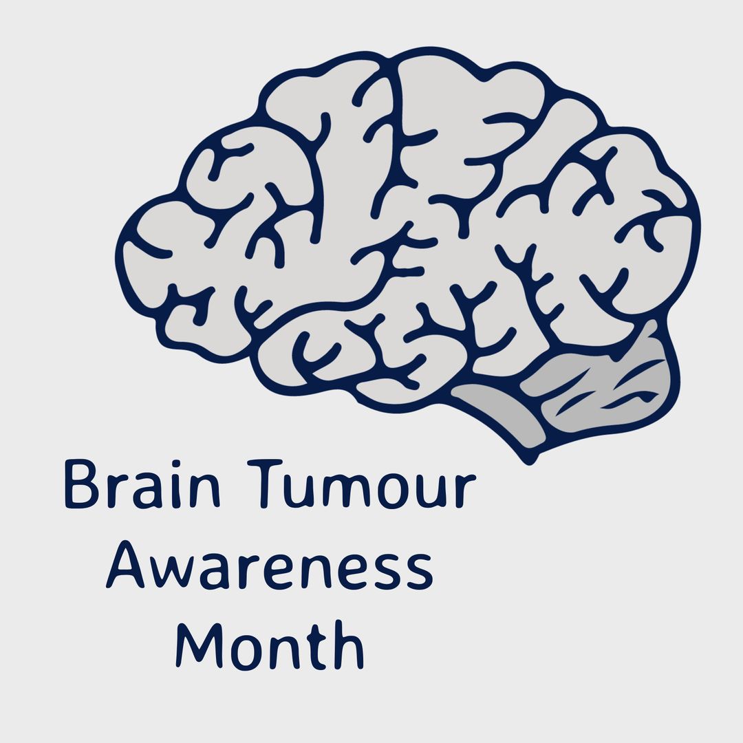 Brain Illustration Highlighting Tumour Awareness Campaign