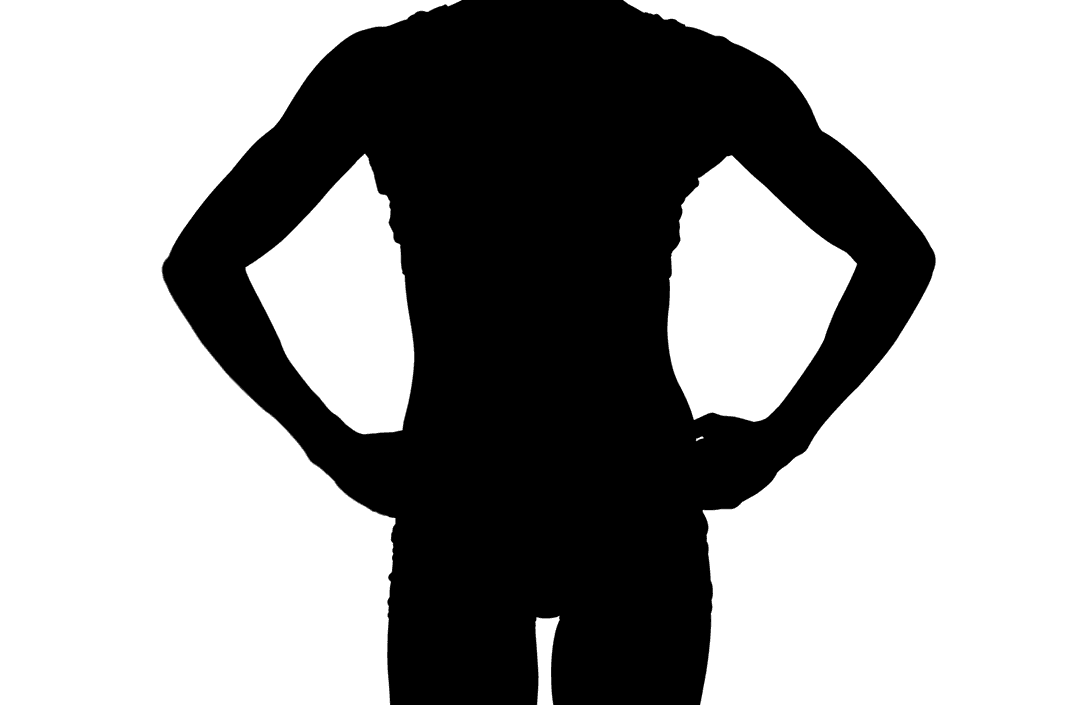 Transparent Silhouette of Woman's Midsection for Creative Design