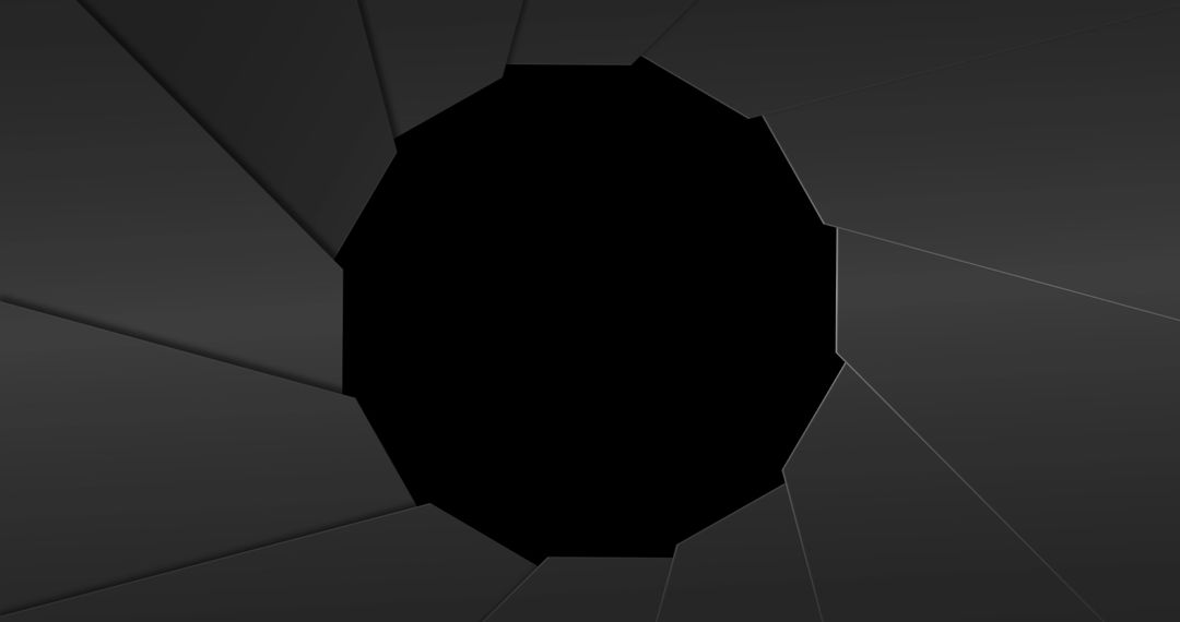 Geometric Close-Up of Camera Iris Shapes Agripper Vector Vamp