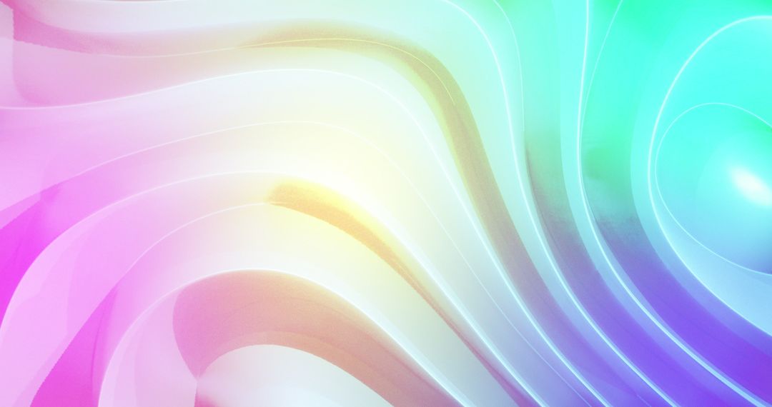 Colorful Abstract 3D Curves with Light and Shadow