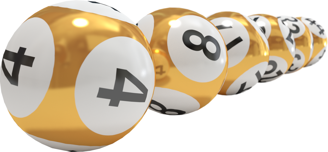 Golden Lottery Balls with Numbers, Transparent Background - Download Free Stock Images Pikwizard.com