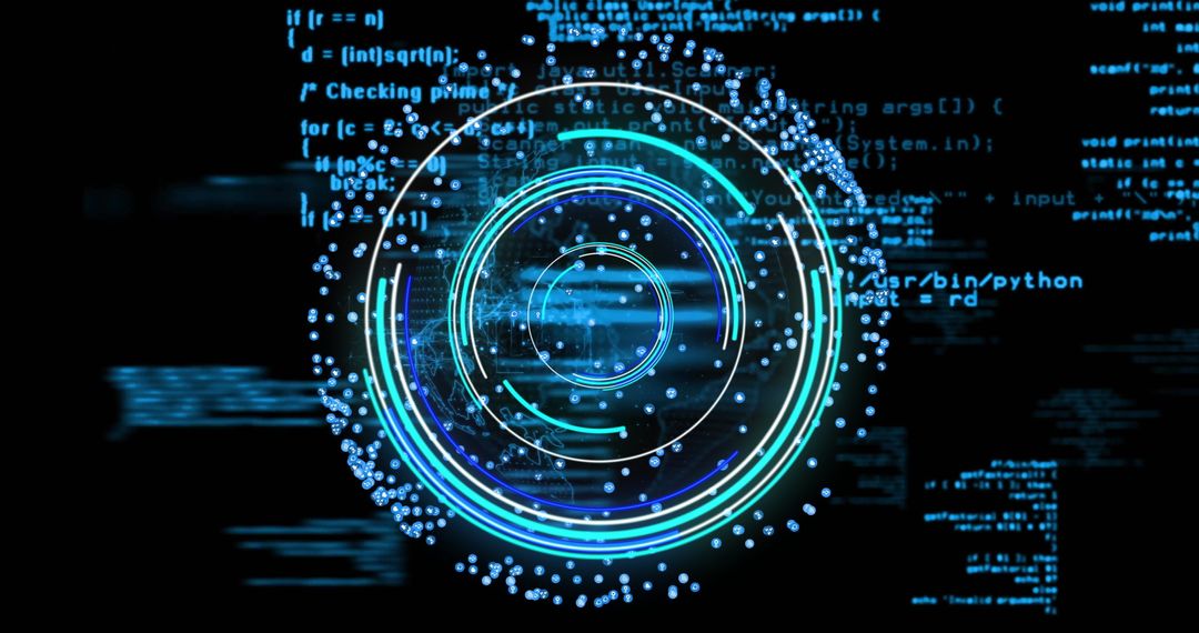 Abstract Digital Data Processing with Sci-Fi Touch