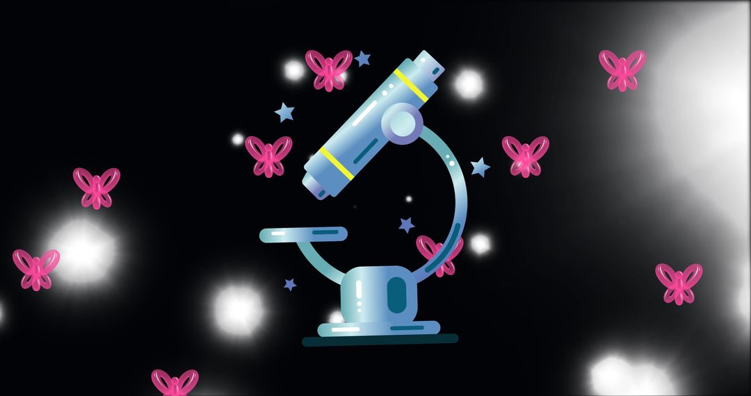 Microscope Vision with Butterflies in a Cosmic Cartoon