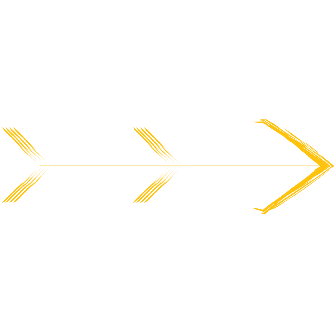 Yellow Arrow Illustrating On Transparent Background Vector Image