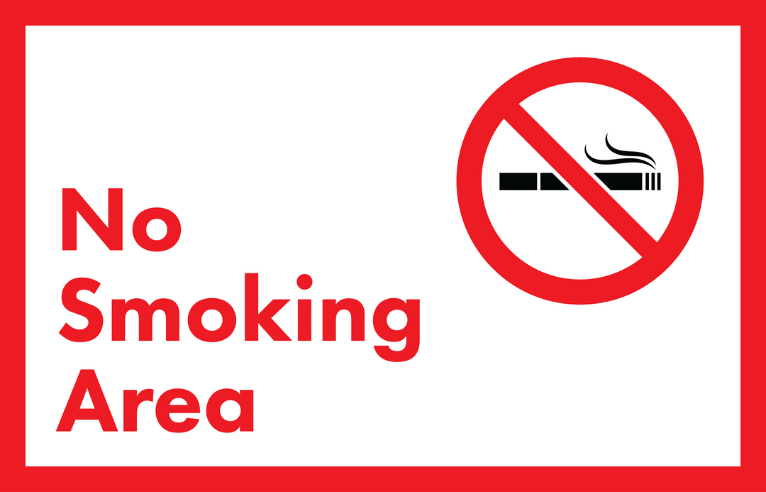 Transparent Red No Smoking Area Sign on White Background - Download Free Stock Images Pikwizard.com