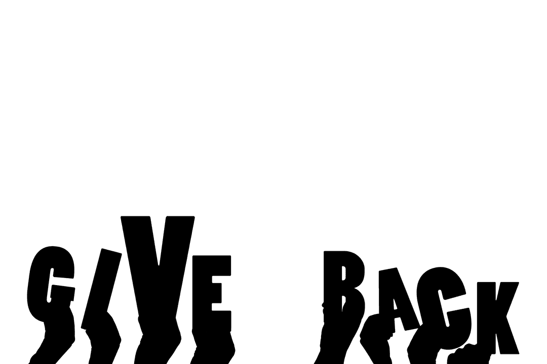 Transparent Hands Holding Give Back Concept Illustration