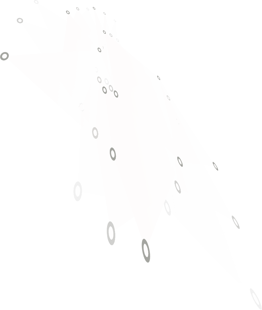 Abstract Geometric Spots and Triangles on Transparent Background