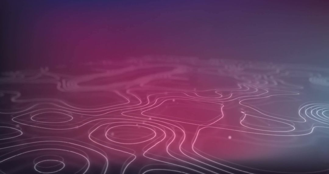 Abstract White Lines on Purple Background Creating Curved Patterns