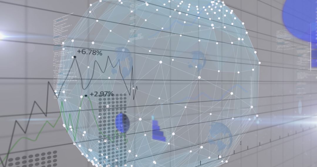 Global Network Visualization with Data Analytics Elements