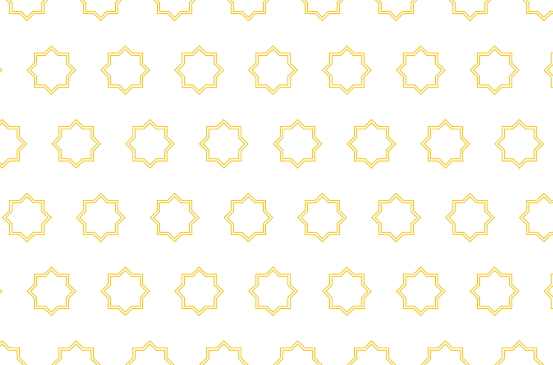 Yellow Geometric Shapes Pattern on Transparent Vector