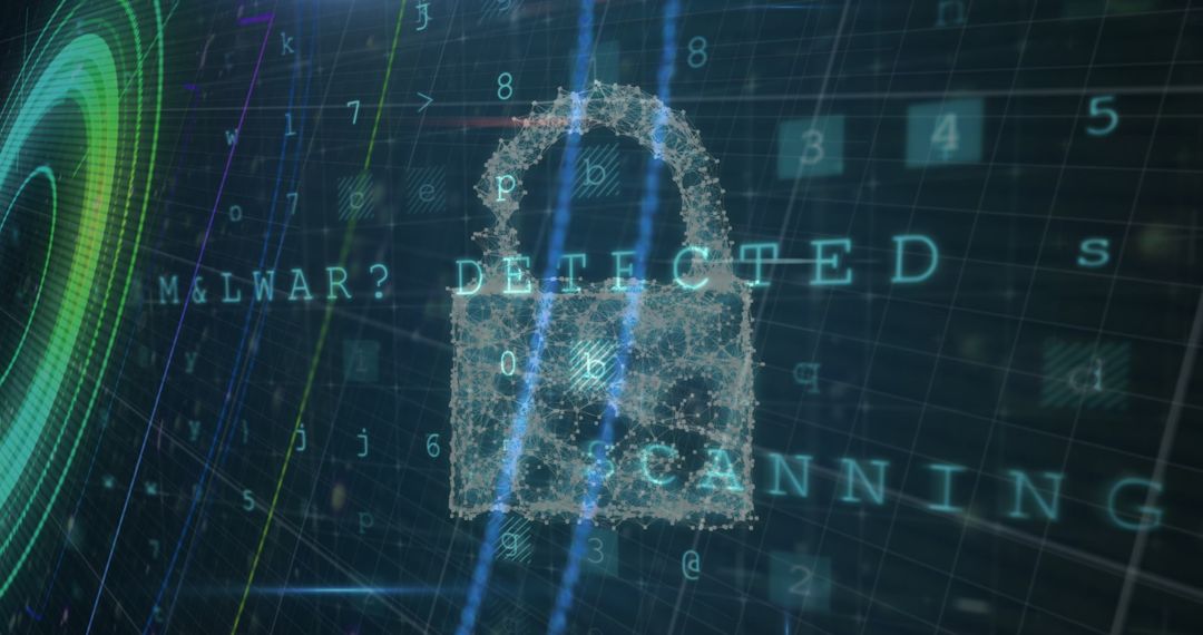 Cybersecurity Alert with Malware Detected Signal