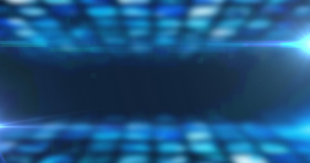 Abstract Digital Light Patterns with Blue and White Spots