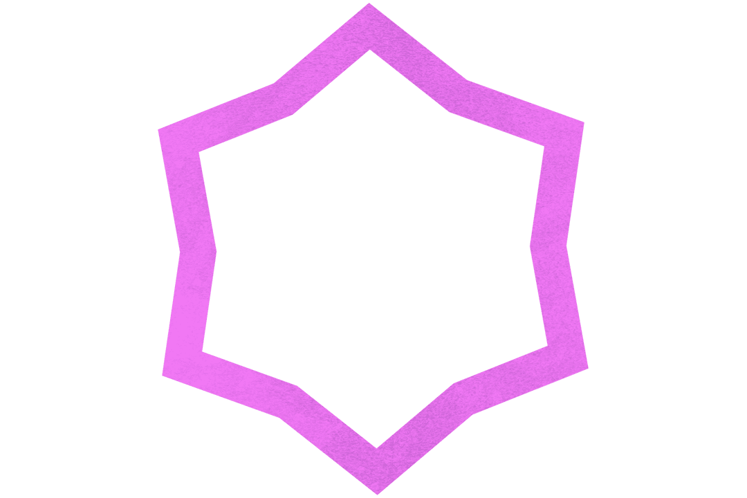 Abstract Purple Geometric Star Shape Transparent Design