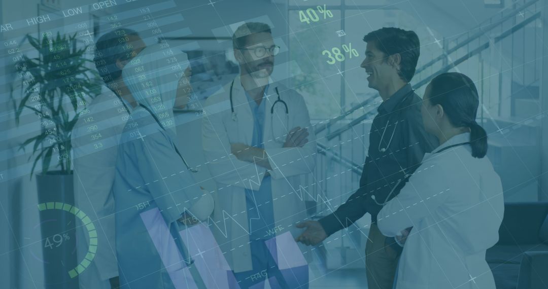 Healthcare Innovation: Doctors Discussing Data Integration