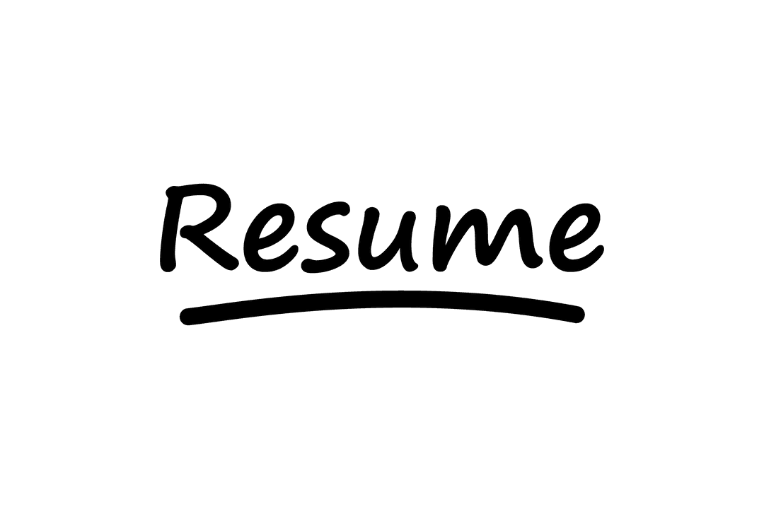 Underline Resume Texts on Transparent Background Icon