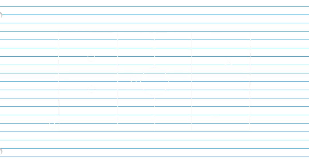 Blank Lined Notebook Paper Offering Simple Canvas for Ideas