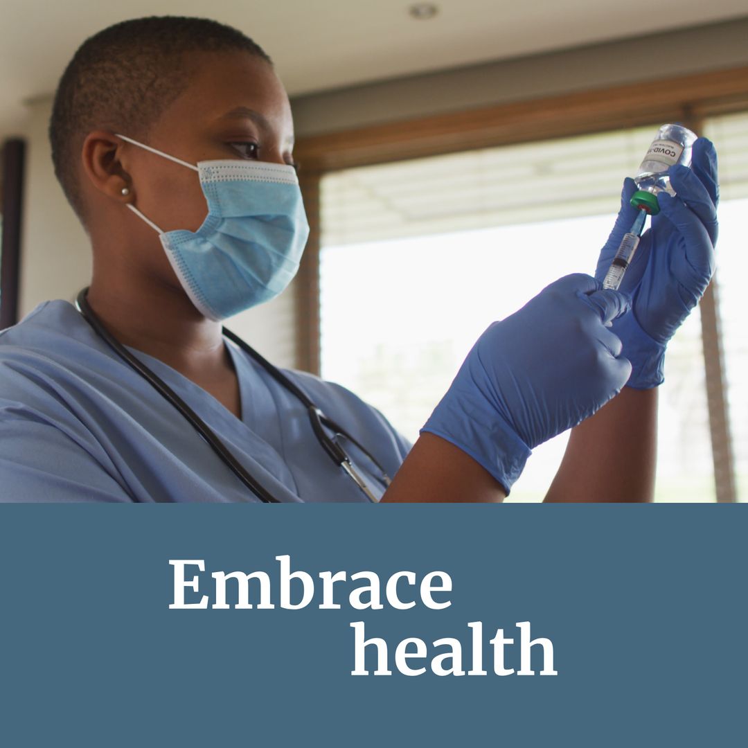 Health Professional Preparing Vaccine for Immunization Awareness