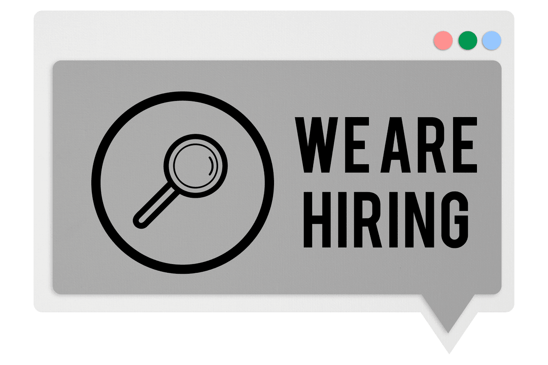 Transparent Speech Bubble Design with We Are Hiring Message - Download Free Stock Images Pikwizard.com