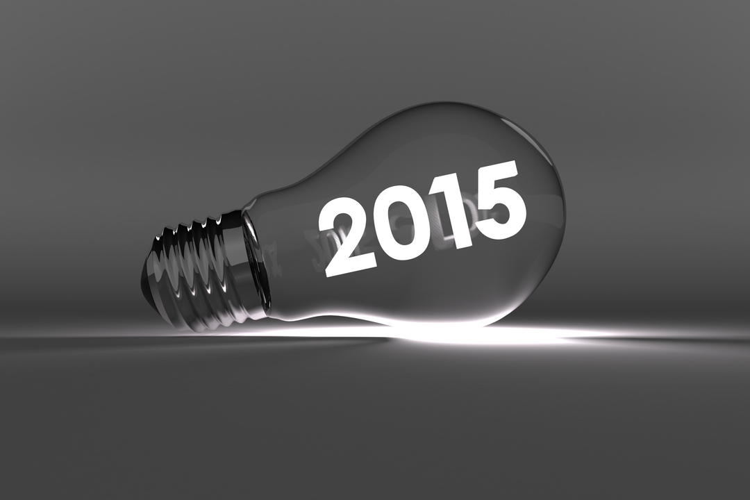 Digital Transparent Lightbulb with 2015 Text Illustration, New Year Celebration - Download Free Stock Images Pikwizard.com