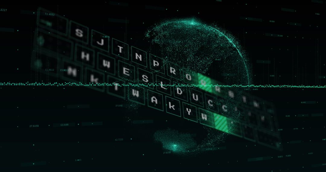 Innovative Digital Data Visualization with Glowing Holograms