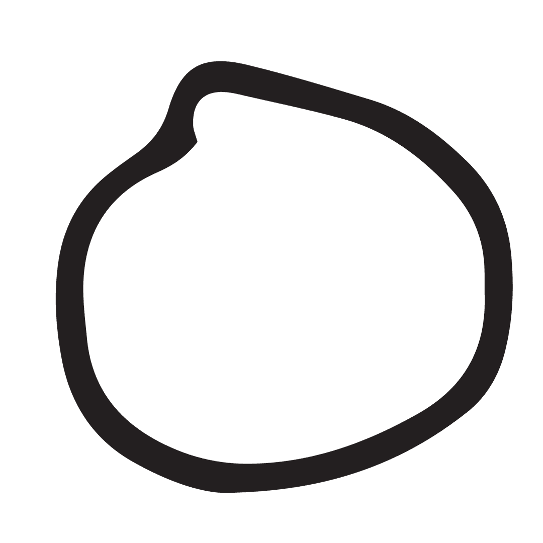 Abstract Black Circle Design on Transparent Background