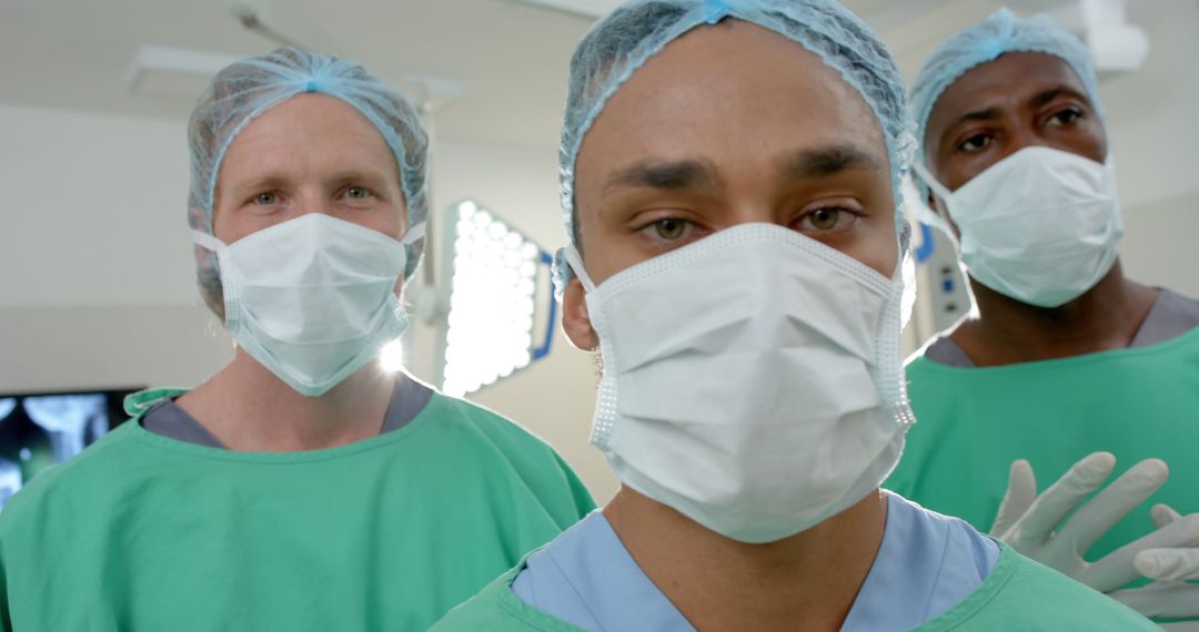 Diverse Surgical Team Planning in Operating Room During Surgery - Free Images, Stock Photos and Pictures on Pikwizard.com