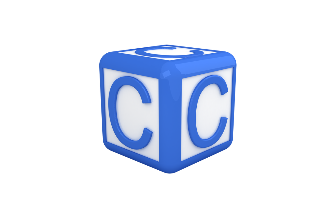 Blue Alphabet Block Cube with Letter C on Transparent Background - Download Free Stock Images Pikwizard.com