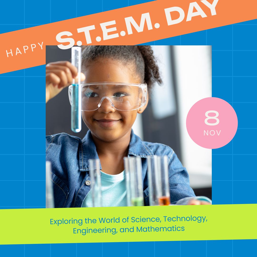 STEM Day Celebration: Inspiring Young Scientists in Education - Download Free Stock Templates Pikwizard.com