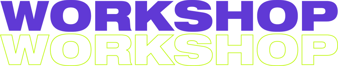 Bold Modern Typography Design with Colored Transparent Background