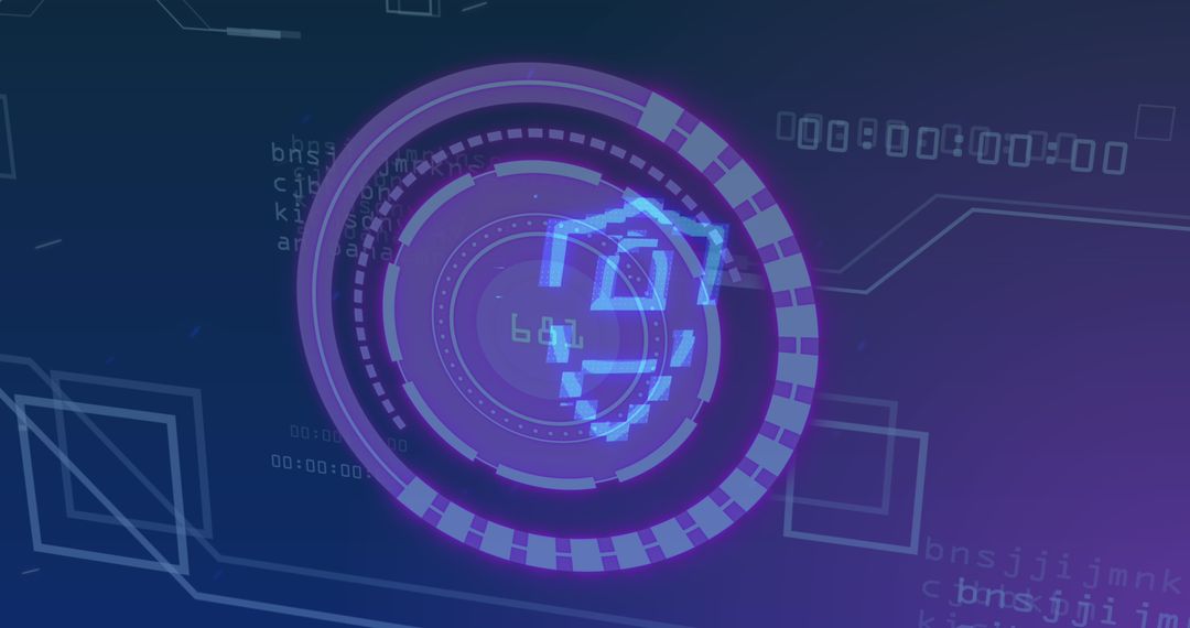 digital security lock scan interface concept - Free Images, Stock Photos and Pictures on Pikwizard.com