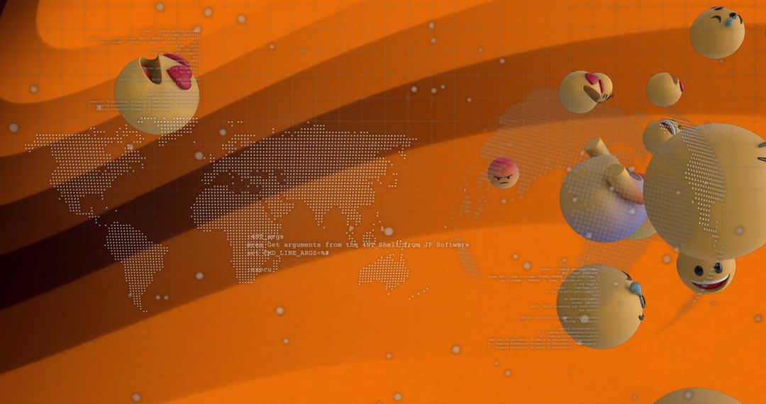 Global Connectivity and Data Sharing with Emoji Icons