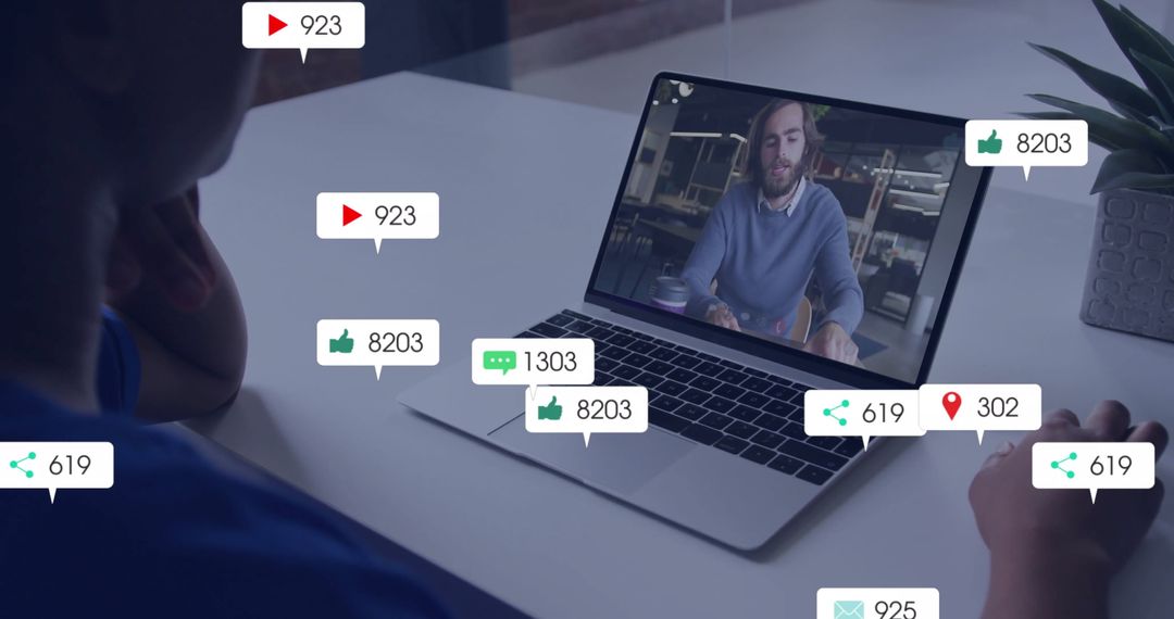Social Media Interaction during Video Call