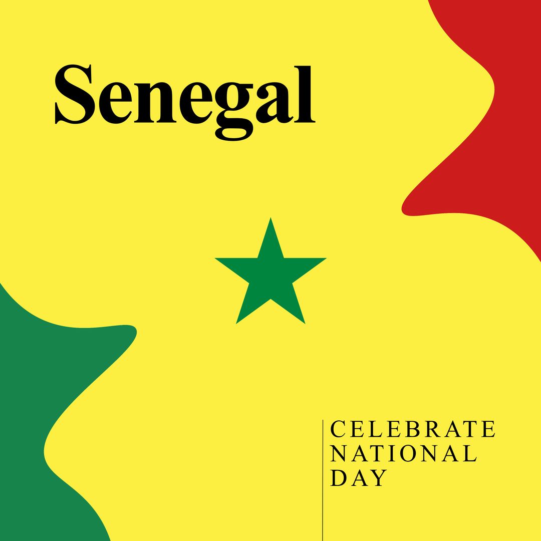 Senegal Celebrate National Day Banner with Flag Details - Download Free Stock Templates Pikwizard.com