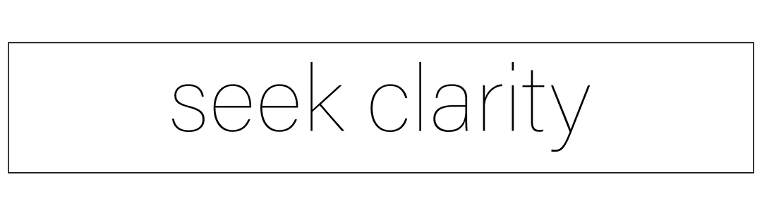 Seek Clarity Text Illustration on Transparent Background Vector