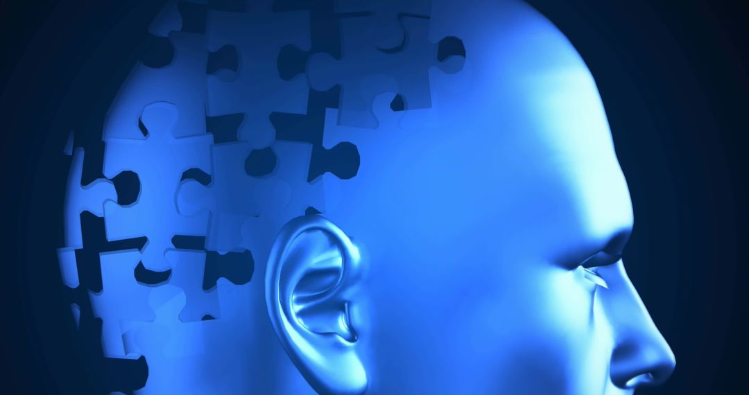 Autism Awareness University in Blue with Puzzle Pieces