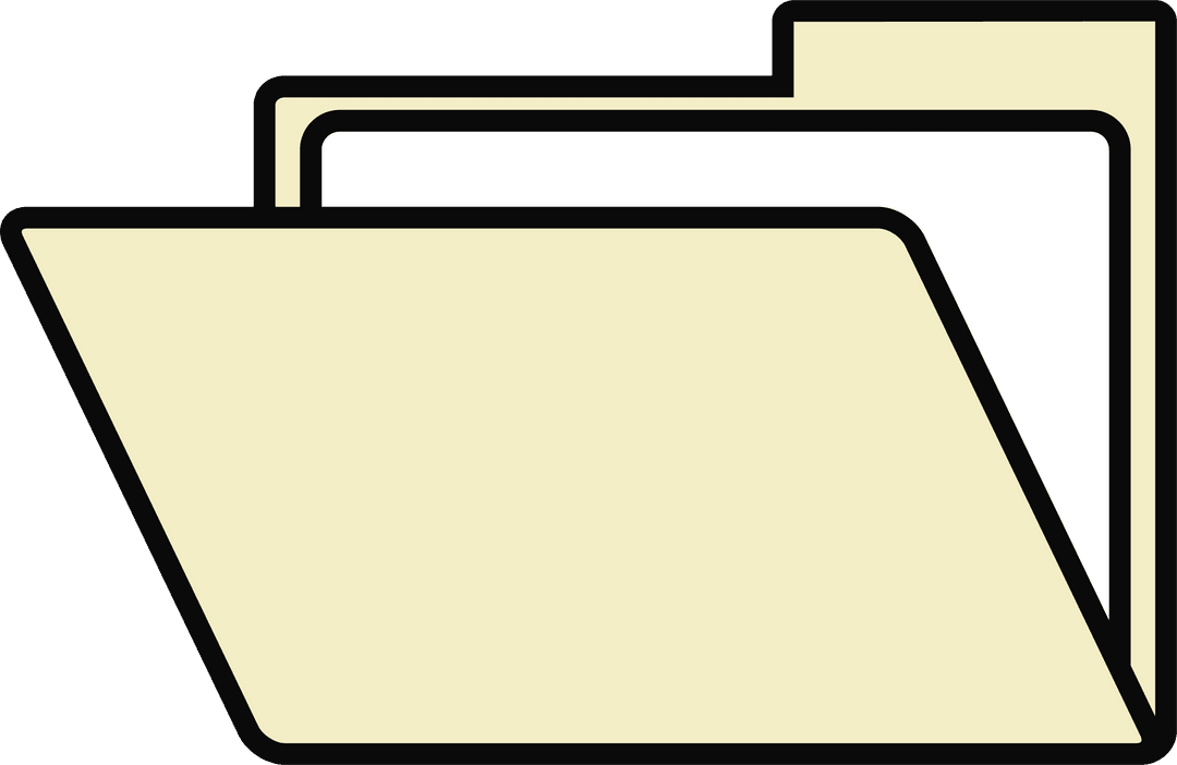 minimalist file folder icons on transparent background - Download Free Stock Images Pikwizard.com