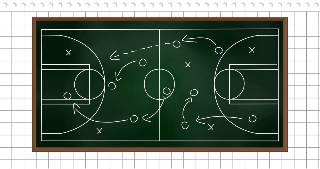 Basketball Coaching Tactics Chalkboard Strategy